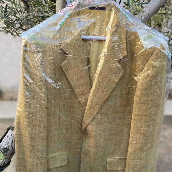 VTG Valentino Uomo🇮🇹Tweeded Silk/Linen/Wool Coat 40S - Picture 16 of 16